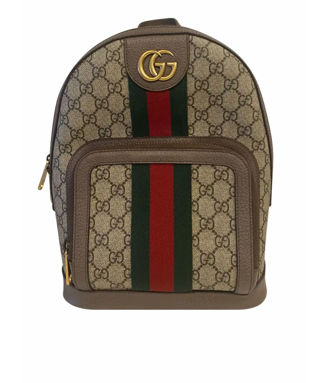 GUCCI Бежевый рюкзак, фото 1