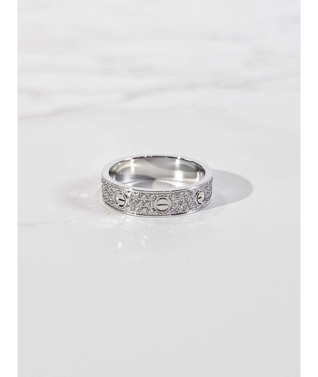 CARTIER Серебряное кольцо из белого золота, фото 4
