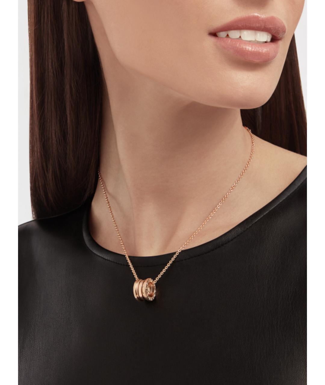 BVLGARI Золотая подвеска из розового золота, фото 5