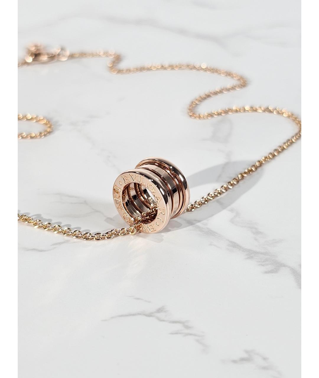 BVLGARI Золотая подвеска из розового золота, фото 4