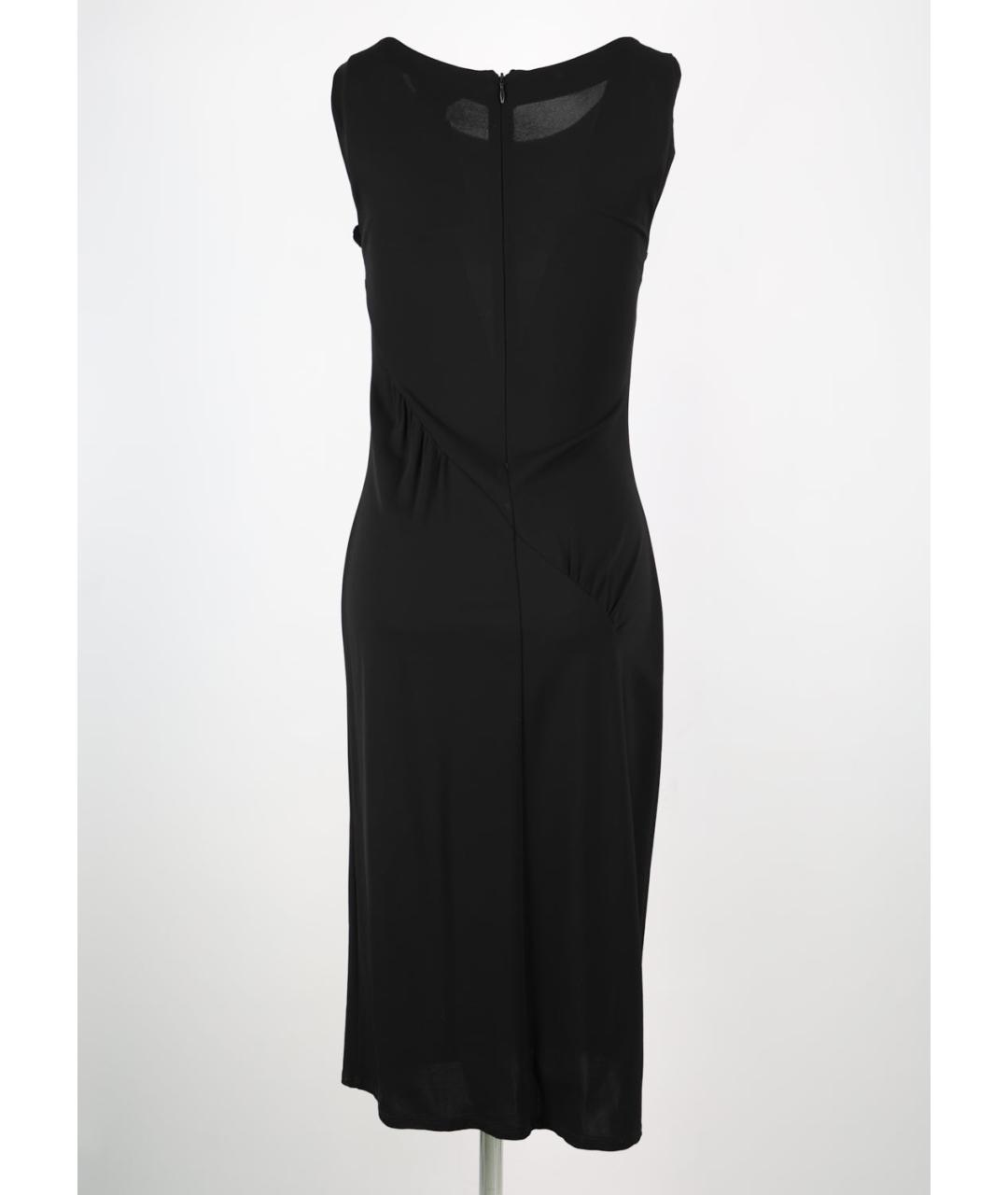 MAX MARA Черное вискозное коктейльное платье, фото 2