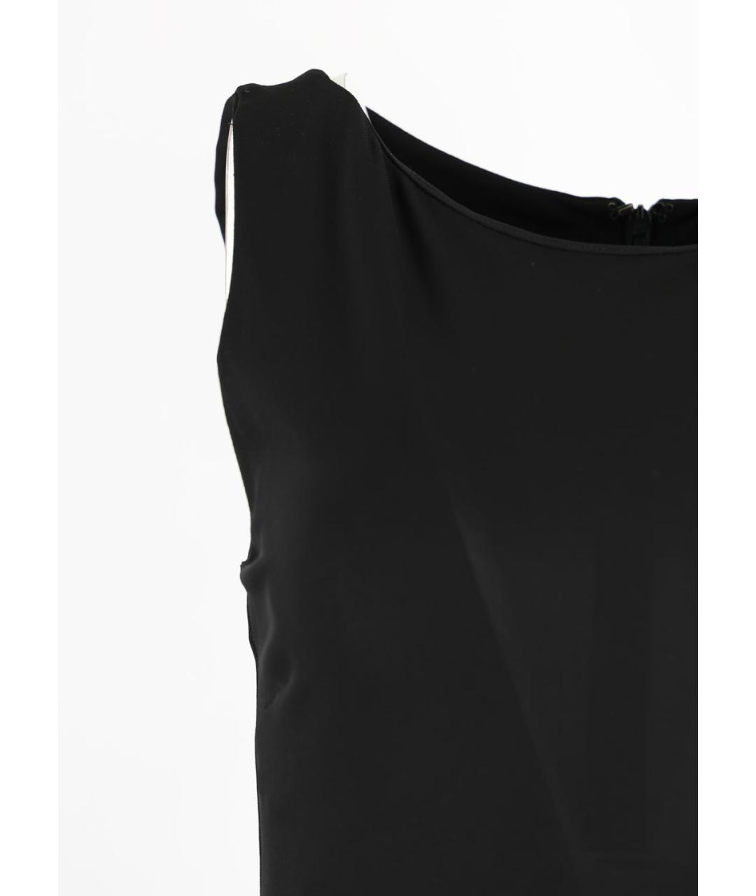 MAX MARA Черное вискозное коктейльное платье, фото 5