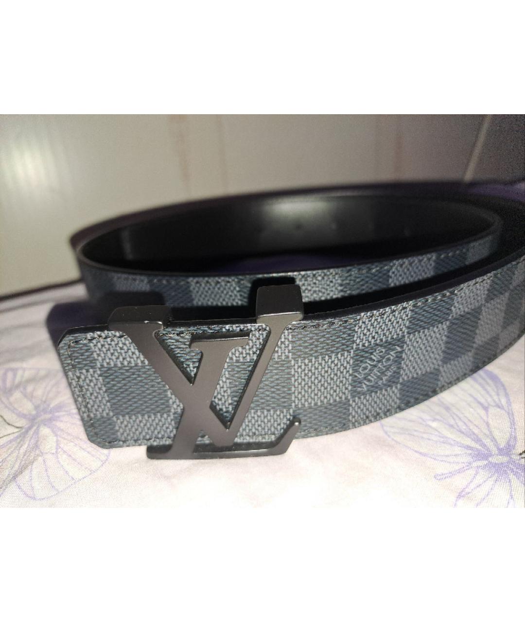 LOUIS VUITTON Черный ремень, фото 2