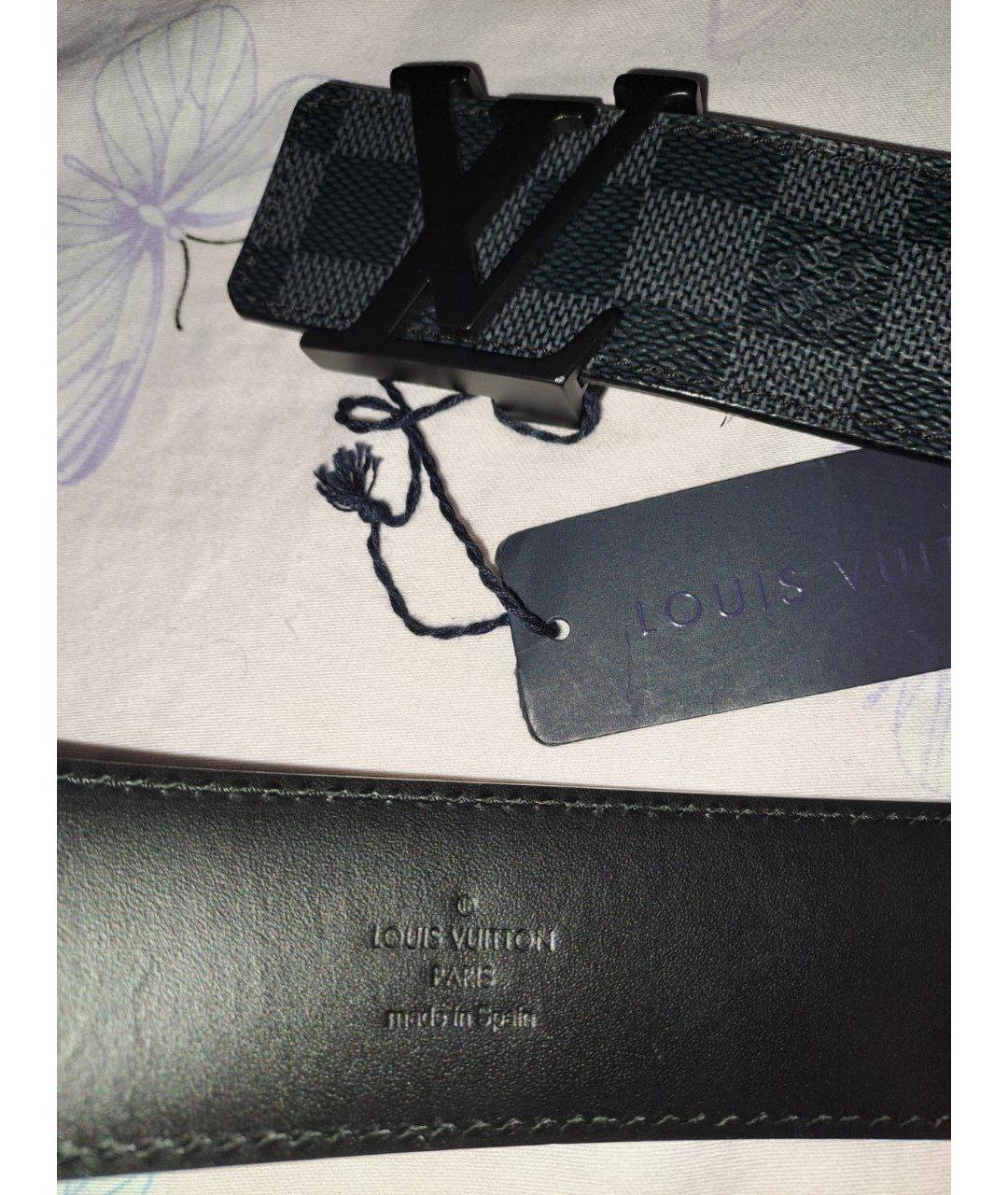 LOUIS VUITTON Черный ремень, фото 4