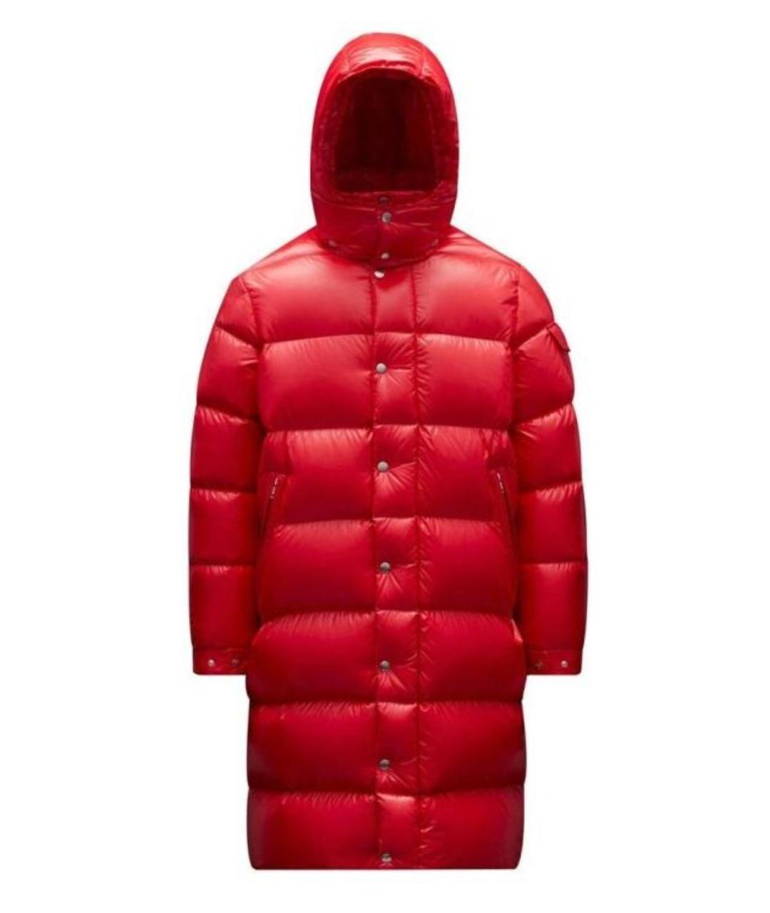 MONCLER Красный пуховик, фото 1