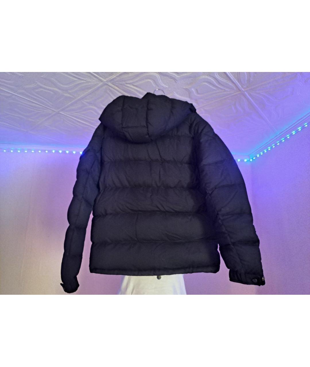 MONCLER Черный пуховик, фото 2