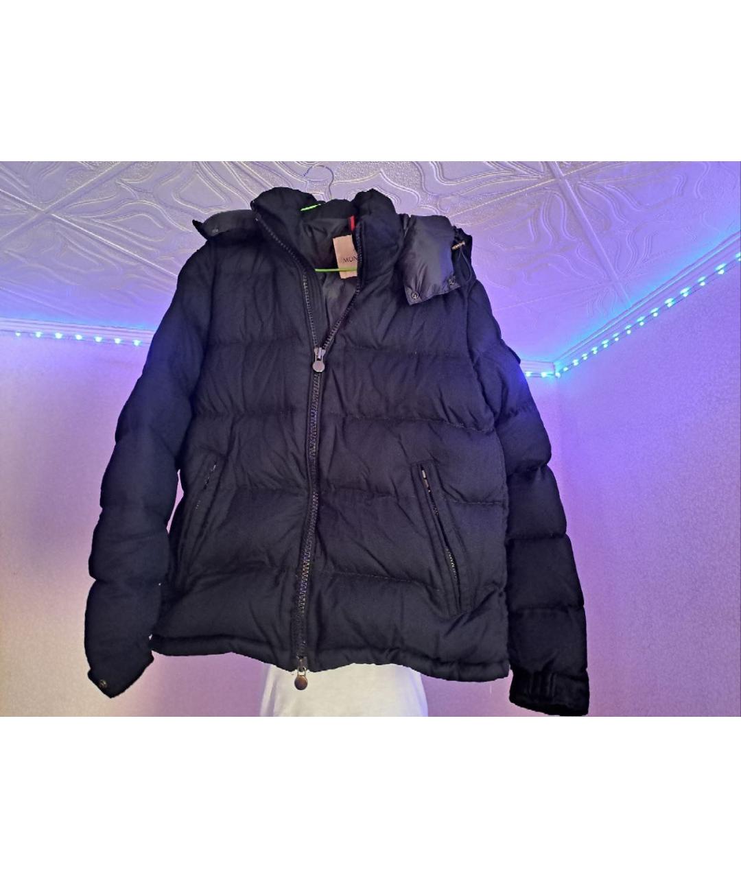 MONCLER Черный пуховик, фото 9