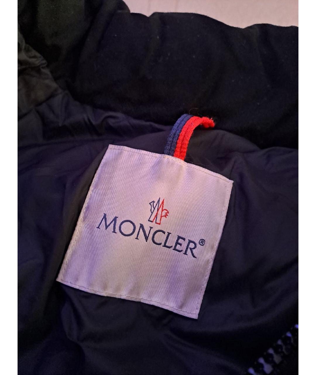 MONCLER Черный пуховик, фото 3