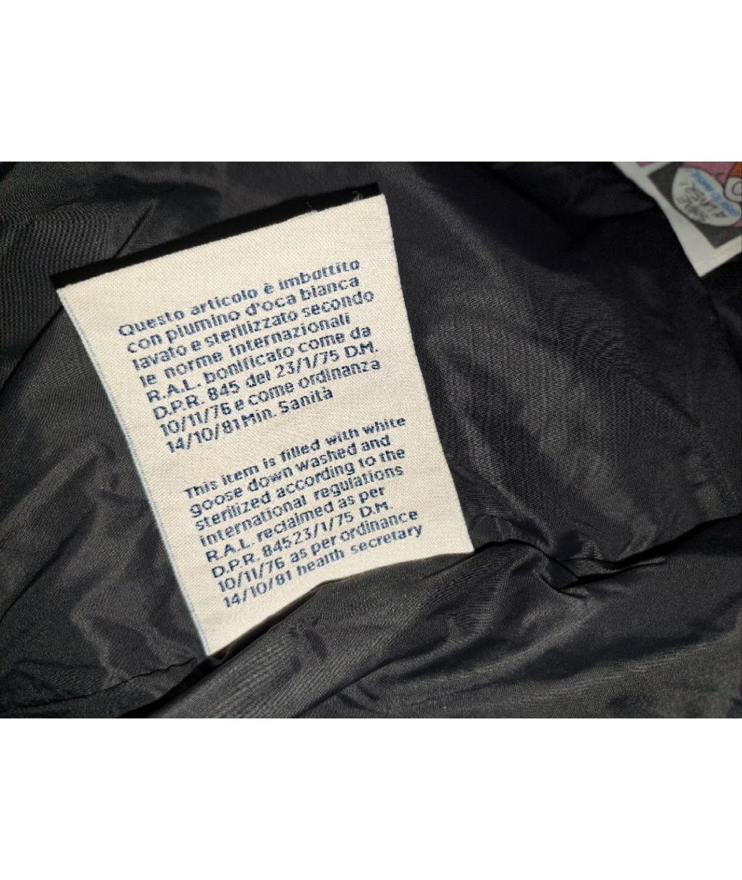 MONCLER Черный пуховик, фото 5