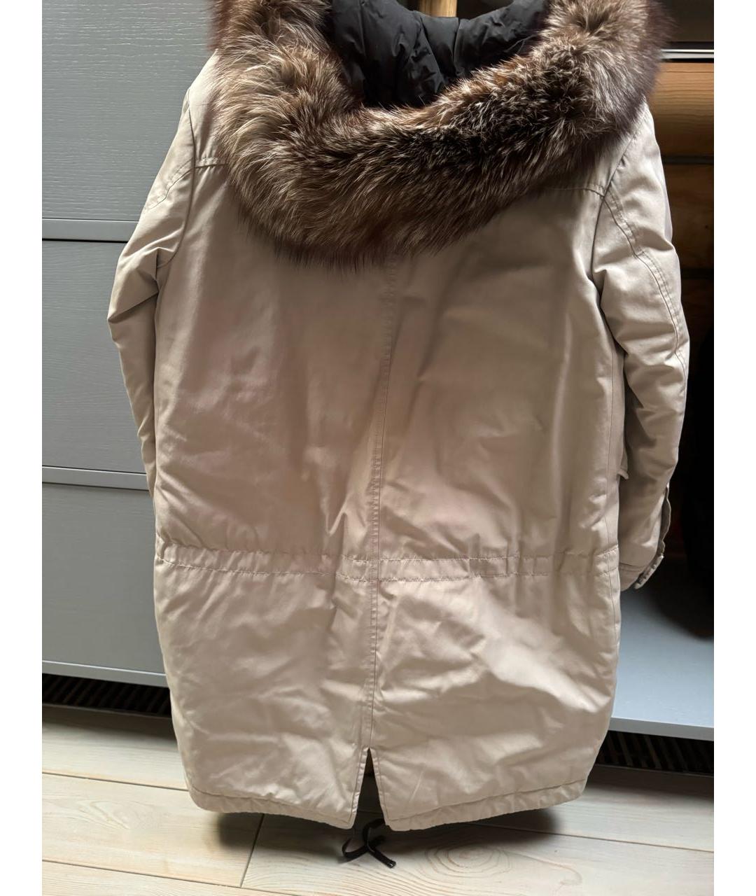MONCLER Бежевая парка, фото 2