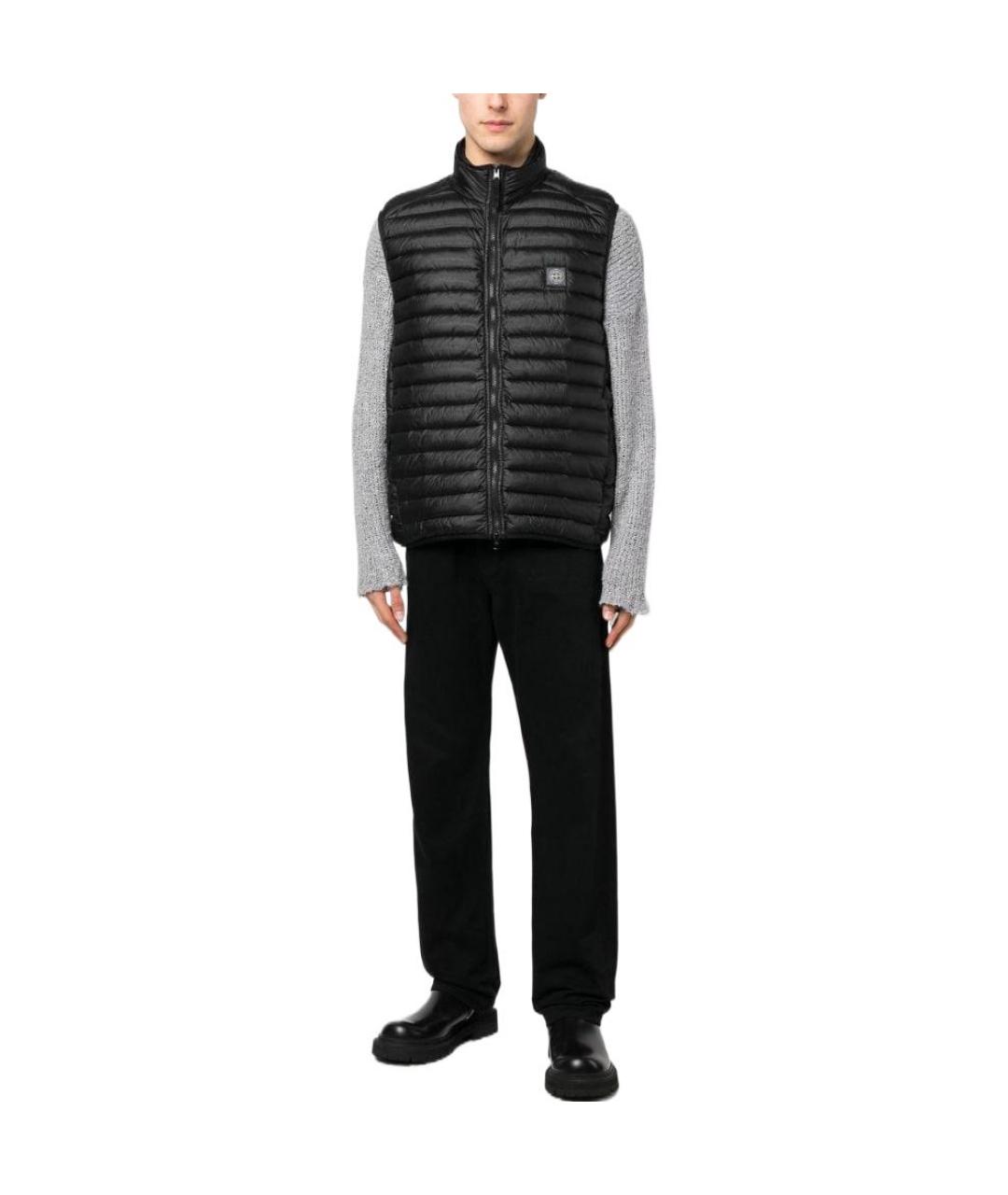 STONE ISLAND Черный жилет, фото 2