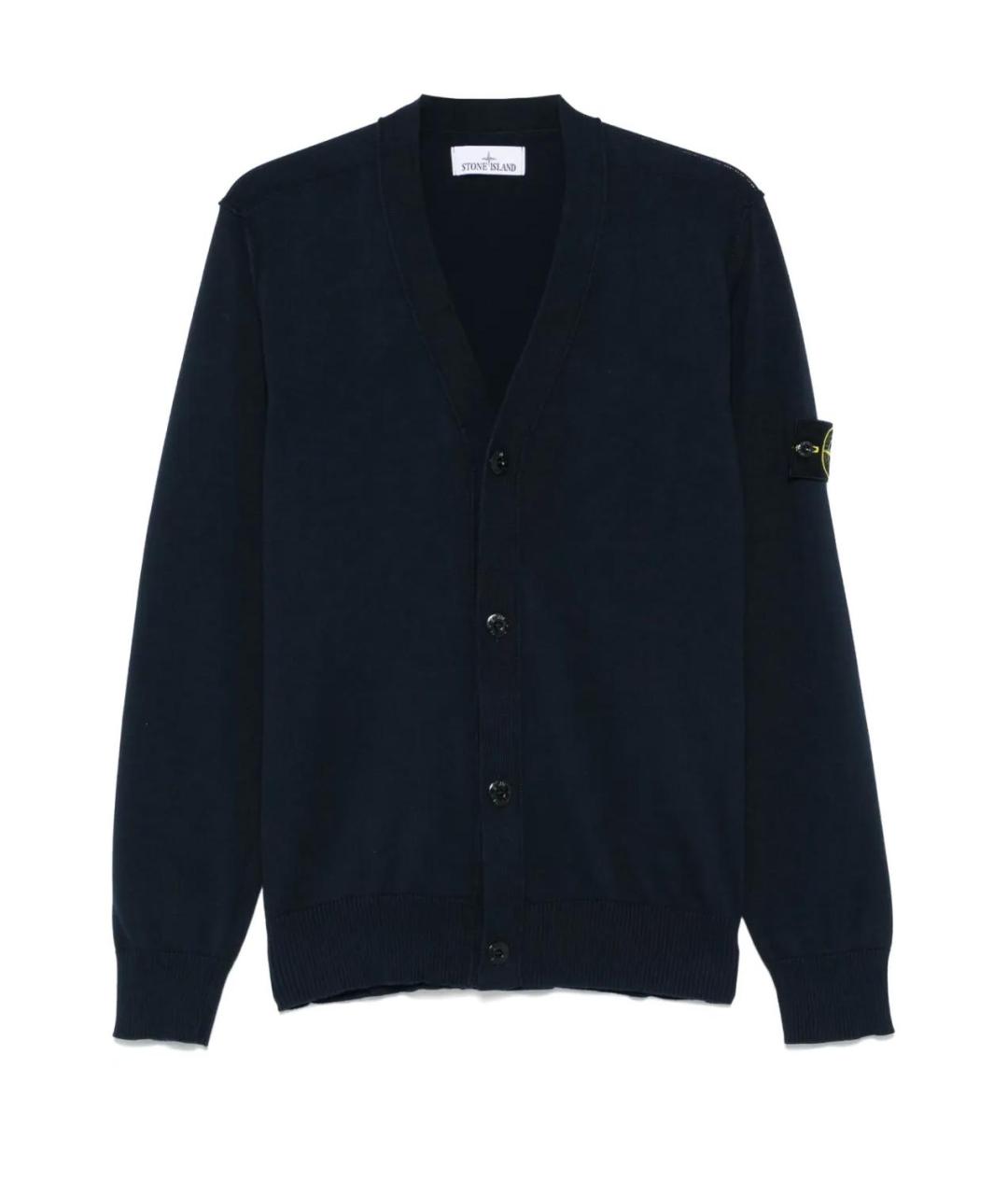 STONE ISLAND Темно-синий кардиган, фото 1