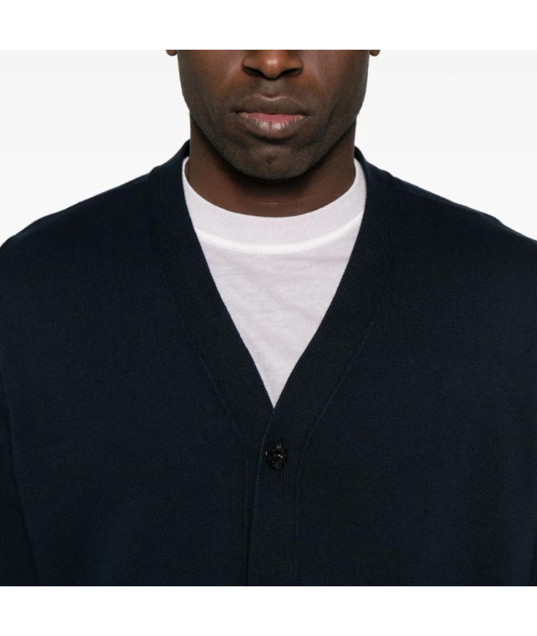 STONE ISLAND Темно-синий кардиган, фото 2