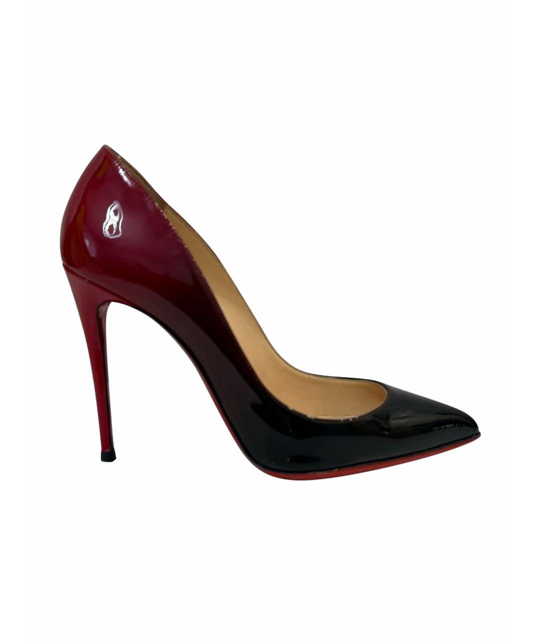 CHRISTIAN LOUBOUTIN Красные туфли из лакированной кожи, фото 1