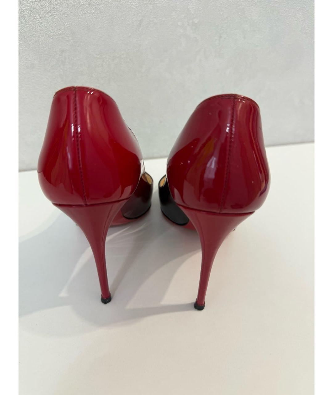 CHRISTIAN LOUBOUTIN Красные туфли из лакированной кожи, фото 4