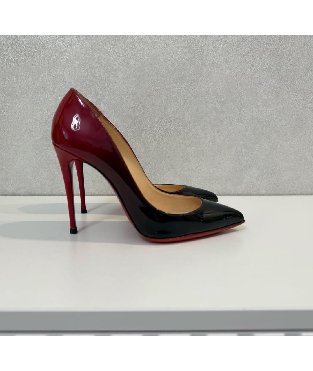 CHRISTIAN LOUBOUTIN Красные туфли из лакированной кожи, фото 7
