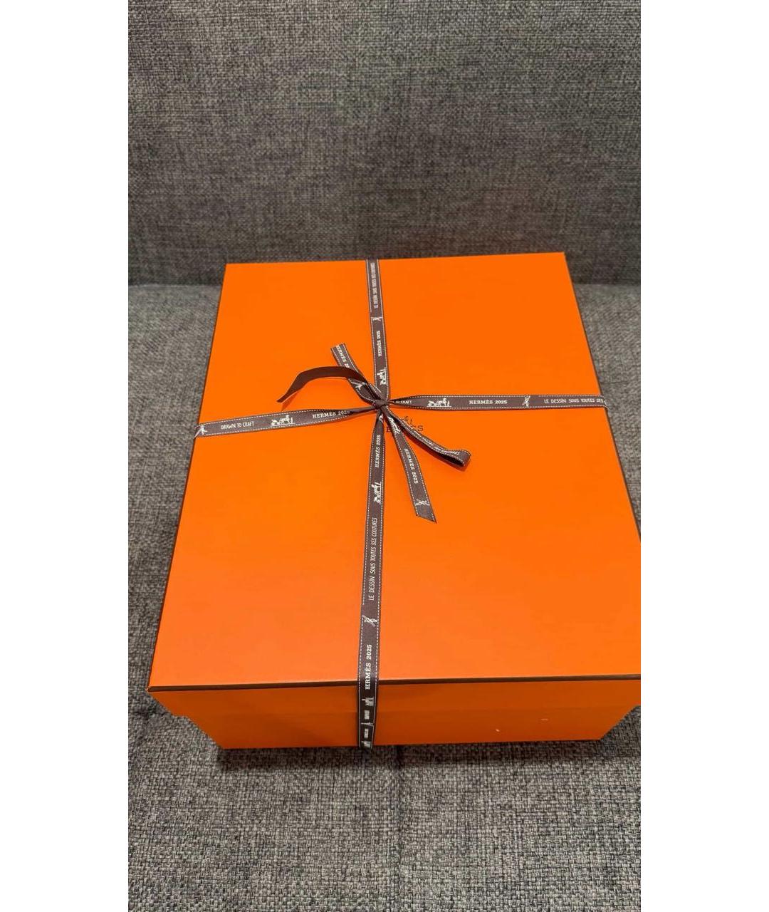 HERMES Серая кожаная сумка тоут, фото 2