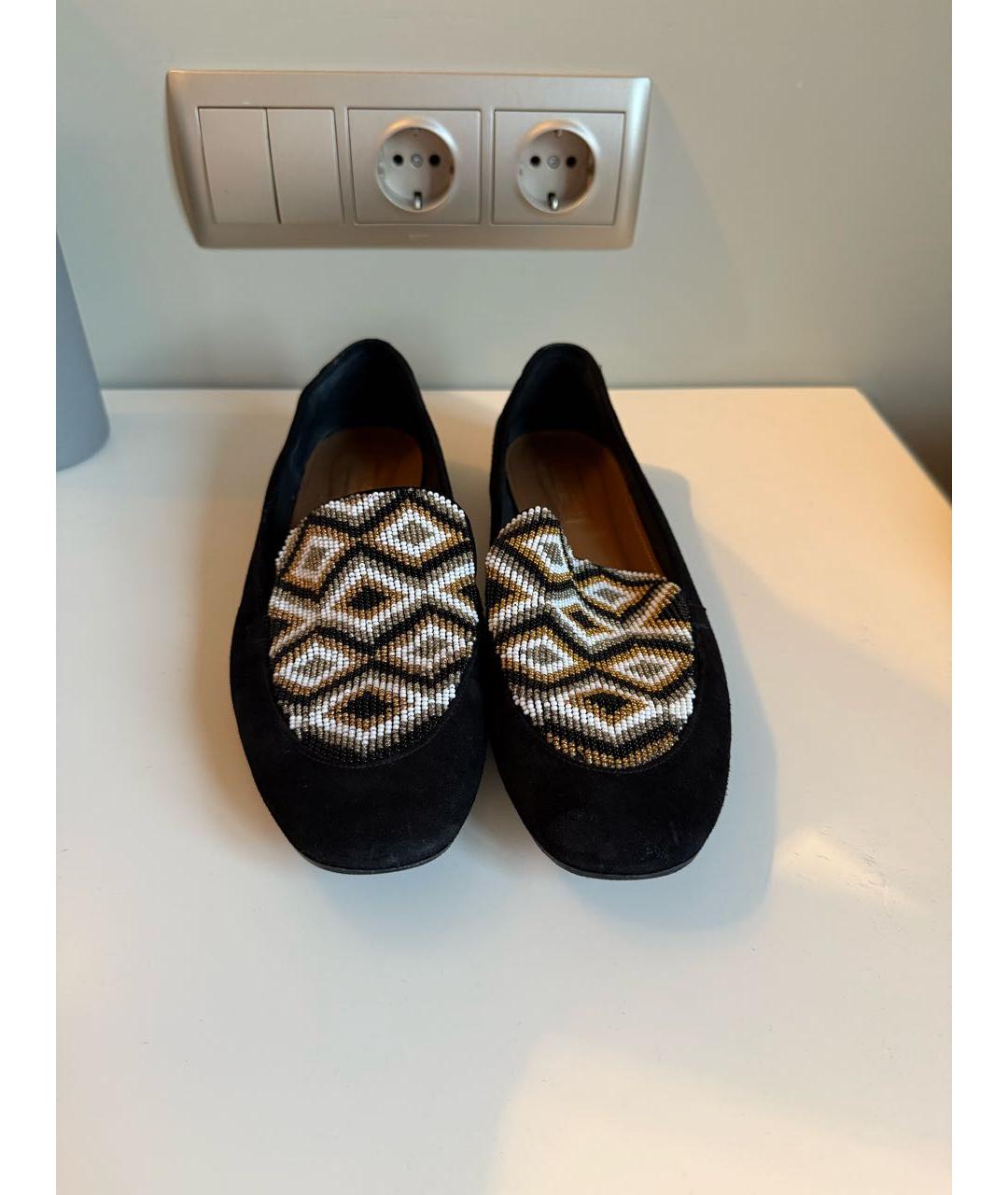 AQUAZZURA Черные замшевые лоферы, фото 5
