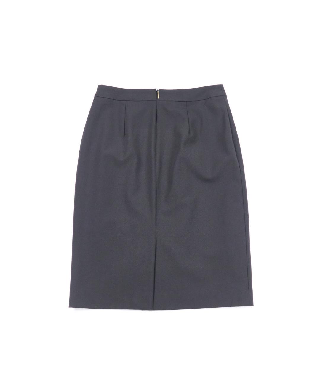 HUGO BOSS Черная шерстяная юбка миди, фото 2