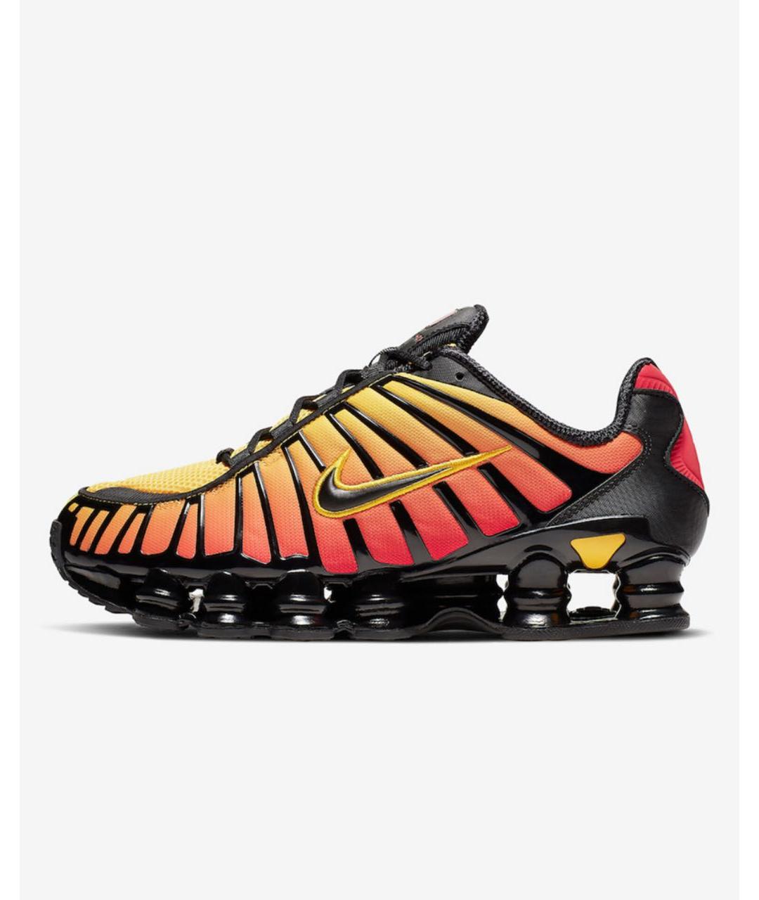 NIKE Оранжевое текстильные низкие кроссовки / кеды, фото 5