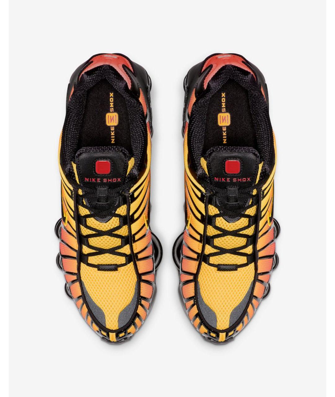 NIKE Оранжевое текстильные низкие кроссовки / кеды, фото 3