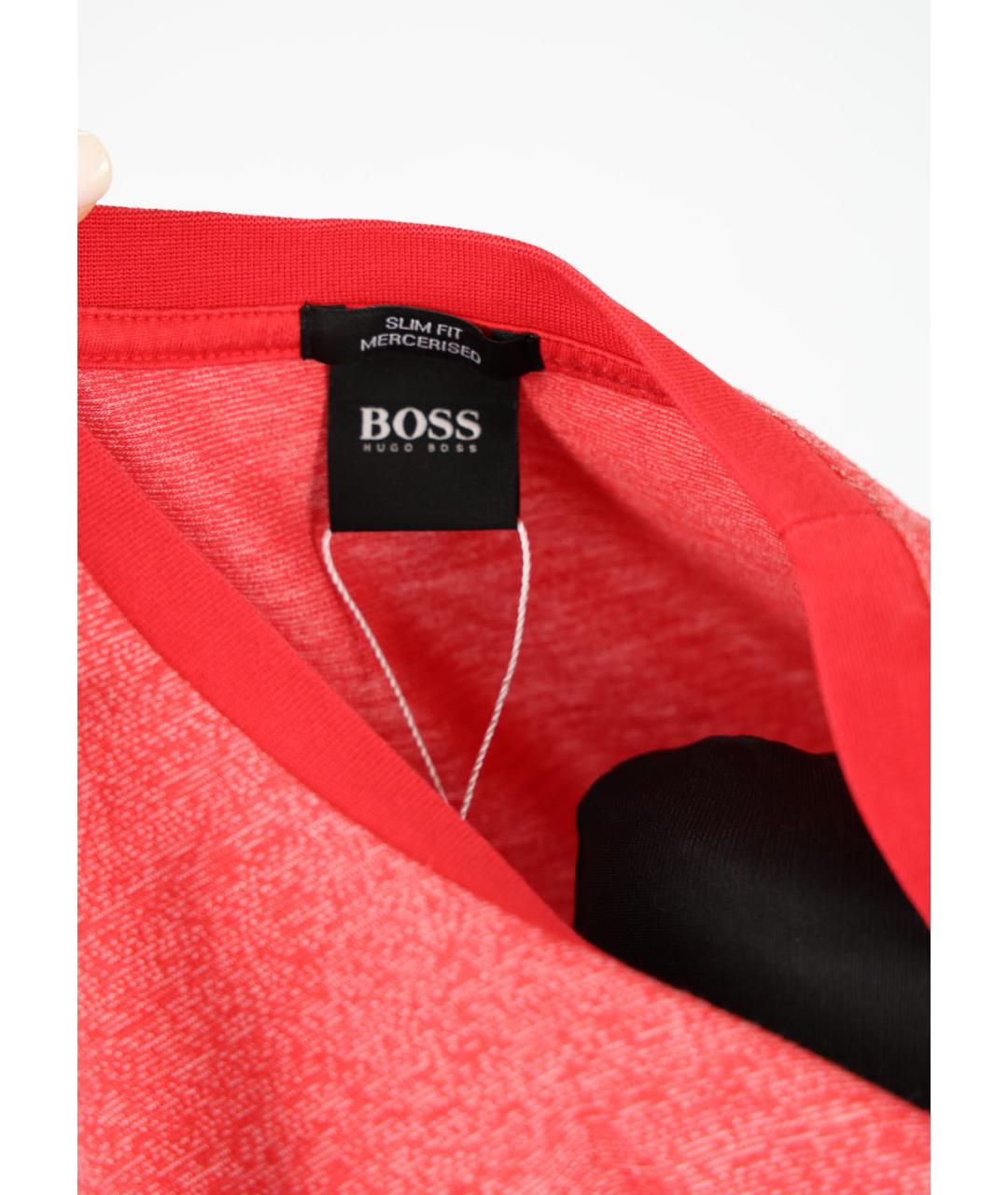 HUGO BOSS Красная хлопковая футболка, фото 3
