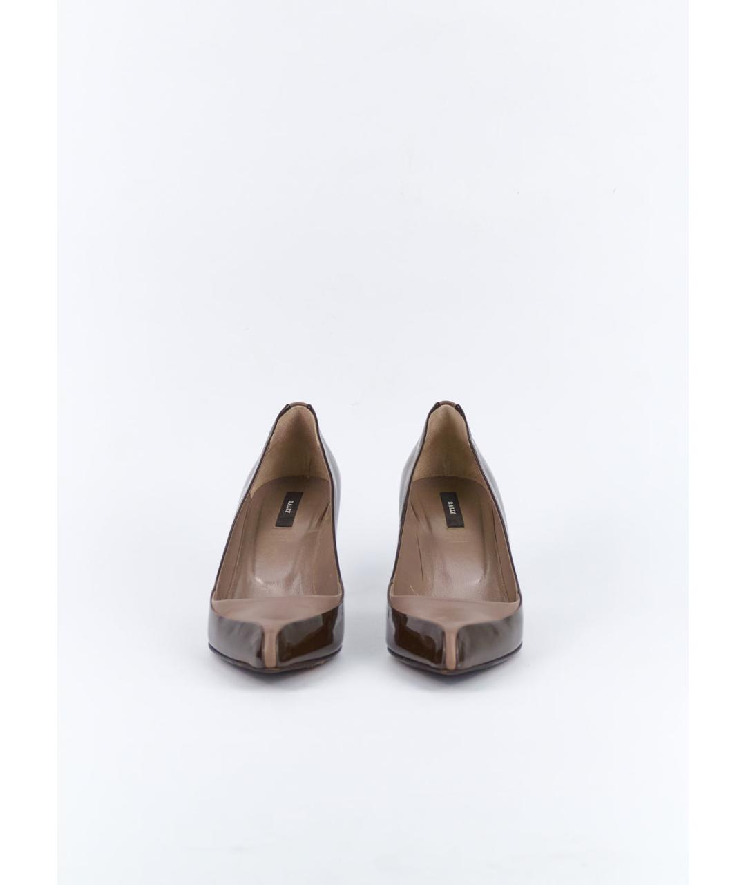 BALLY Коричневые туфли из лакированной кожи, фото 2