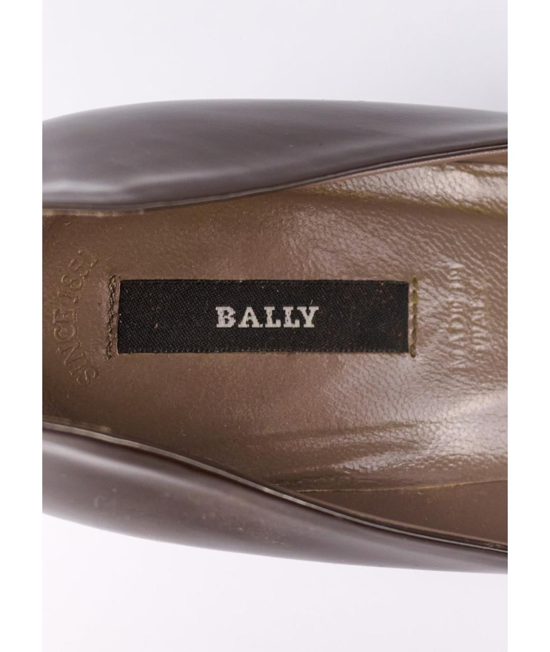 BALLY Коричневые туфли из лакированной кожи, фото 3