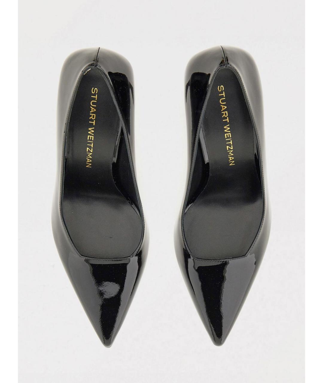 STUART WEITZMAN Черные туфли из лакированной кожи, фото 4