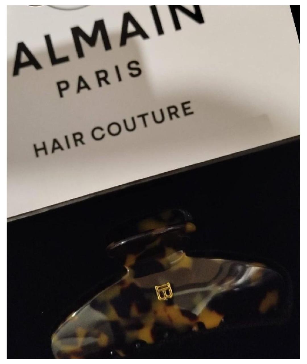BALMAIN Коричневая заколка, фото 9