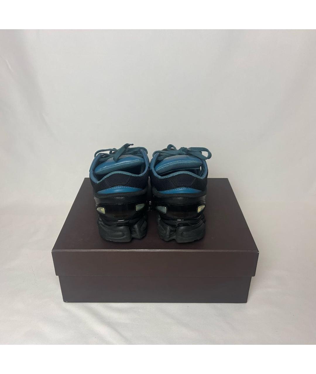 ADIDAS X RAF SIMONS Синие высокие кроссовки / кеды, фото 4