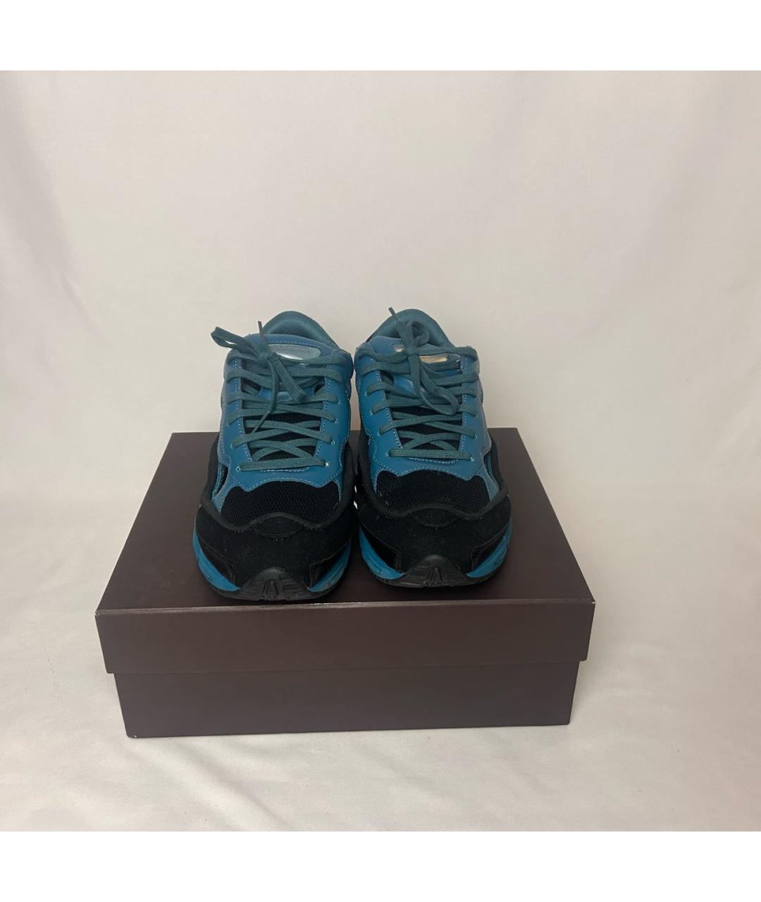 ADIDAS X RAF SIMONS Синие высокие кроссовки / кеды, фото 3