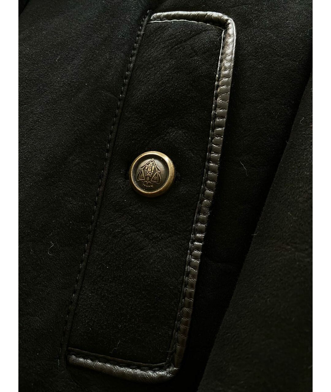 GUCCI Черная замшевая куртка, фото 5