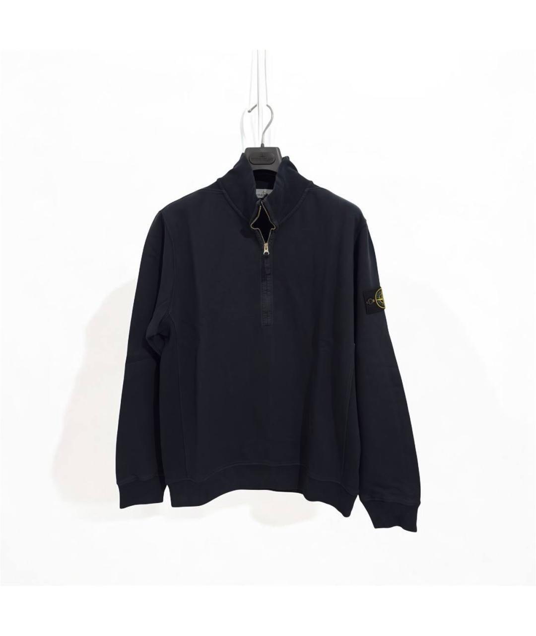 STONE ISLAND Темно-синий хлопковый кардиган, фото 5