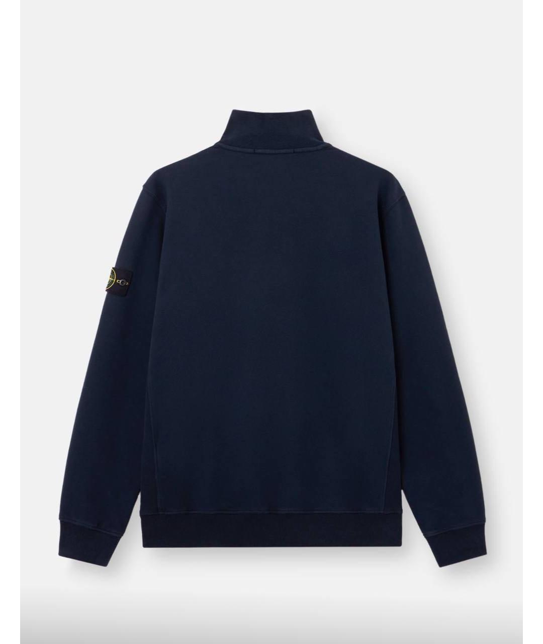 STONE ISLAND Темно-синий хлопковый кардиган, фото 2