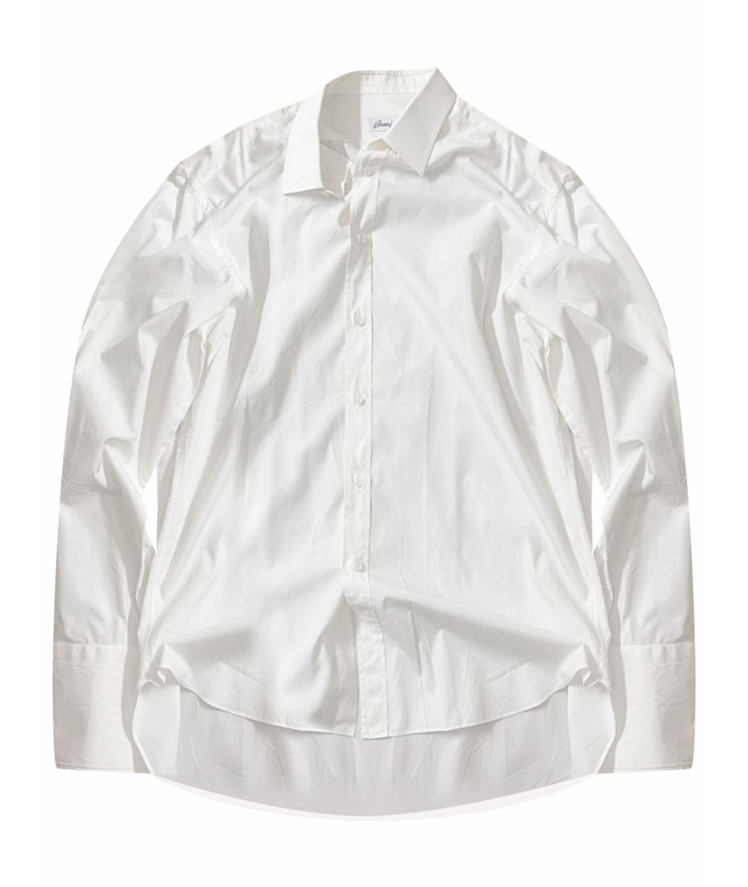 BRIONI Белая хлопковая классическая рубашка, фото 1