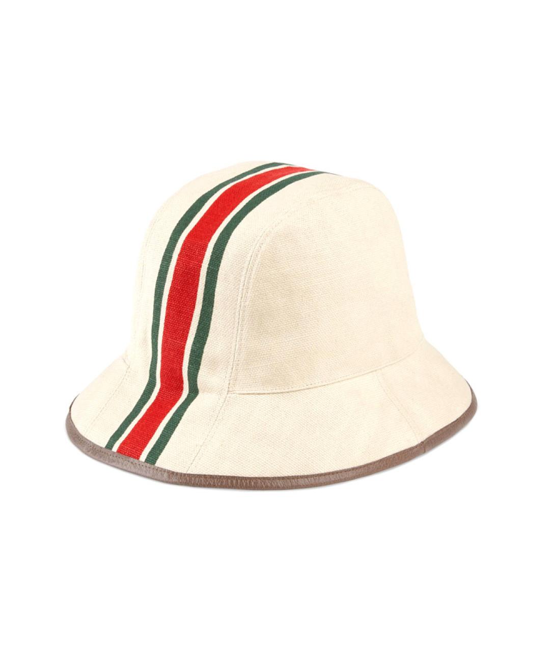 GUCCI Белая хлопковая панама, фото 2
