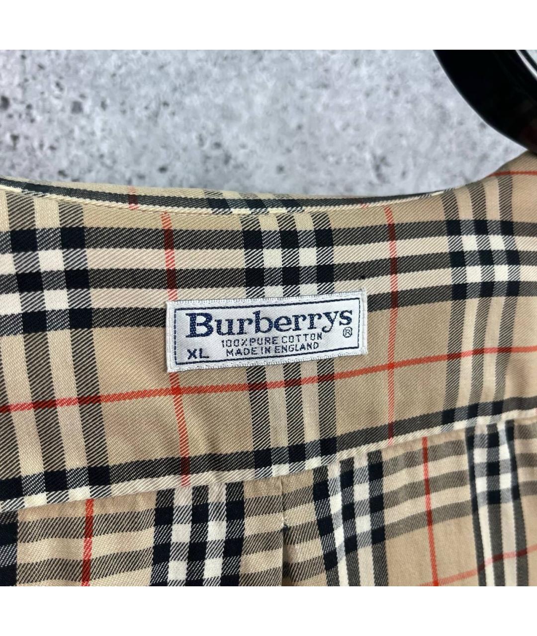 BURBERRY Бежевая хлопковая кэжуал рубашка, фото 2