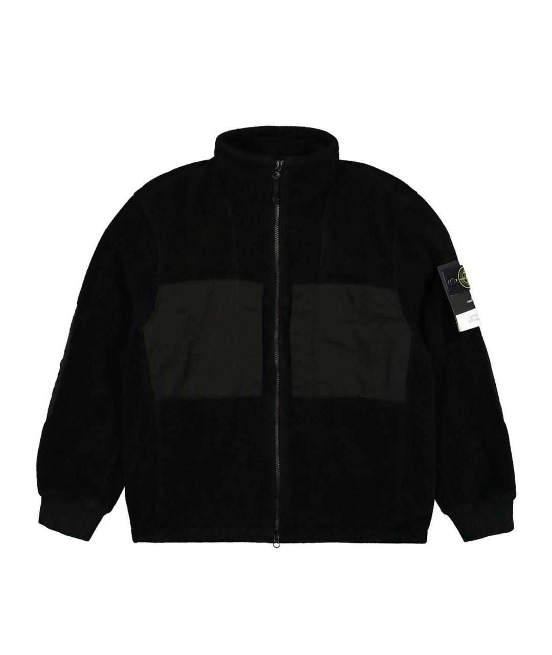 STONE ISLAND Черная хлопковая куртка, фото 1
