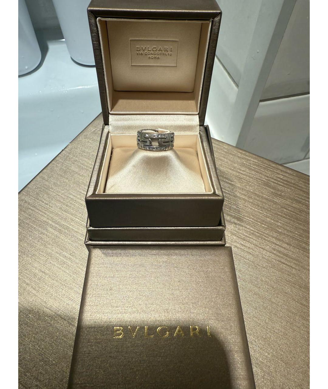 BVLGARI Серебряное кольцо из белого золота, фото 2