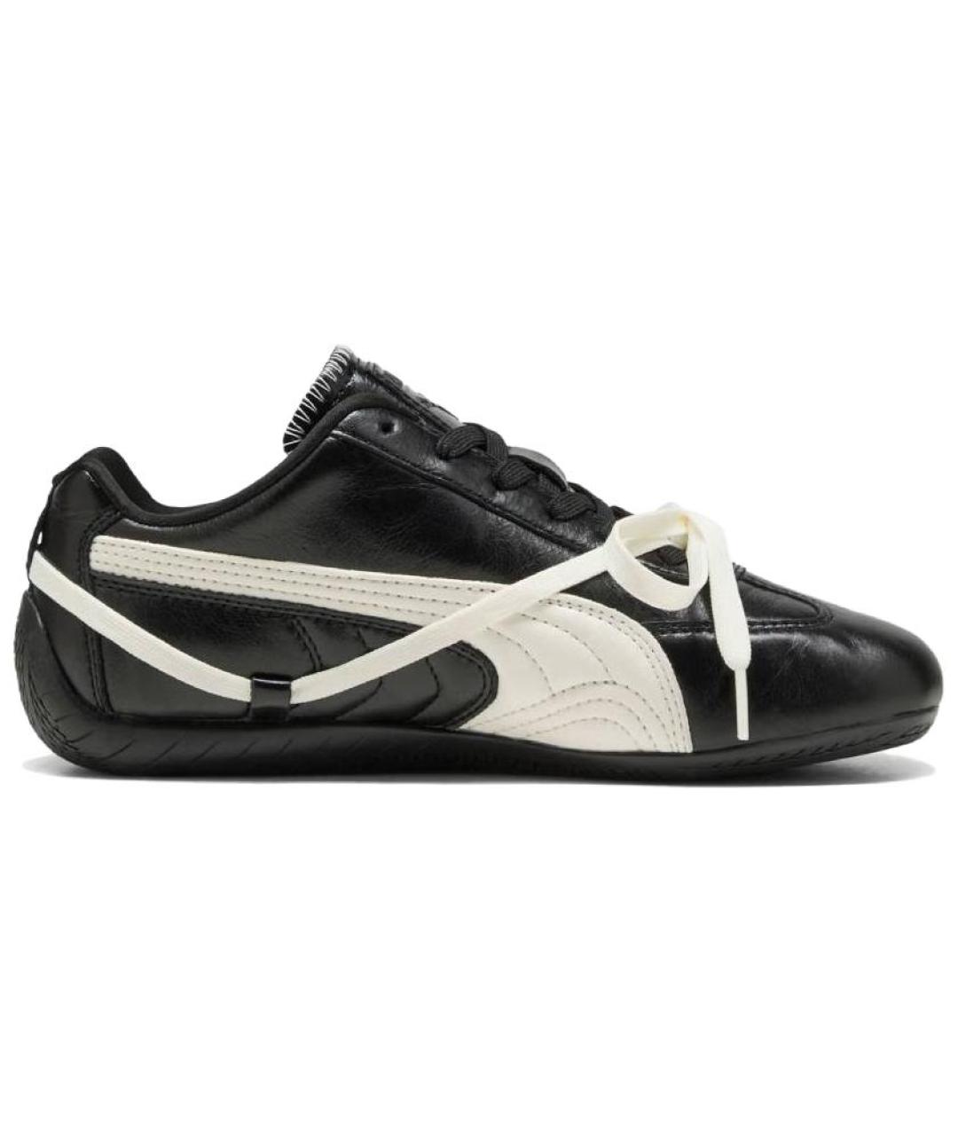 PUMA Черные кожаные кроссовки, фото 1