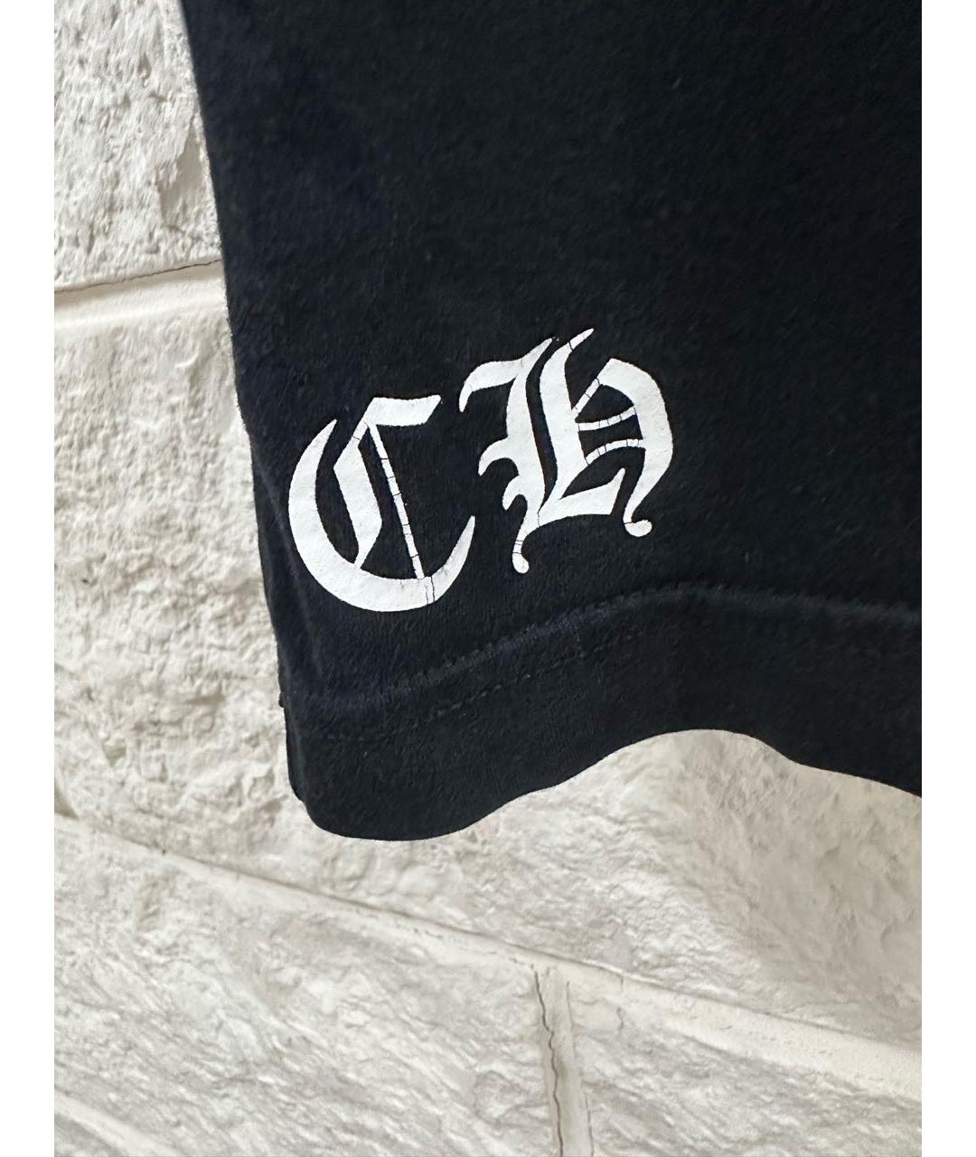 CHROME HEARTS Черная хлопковая футболка, фото 6