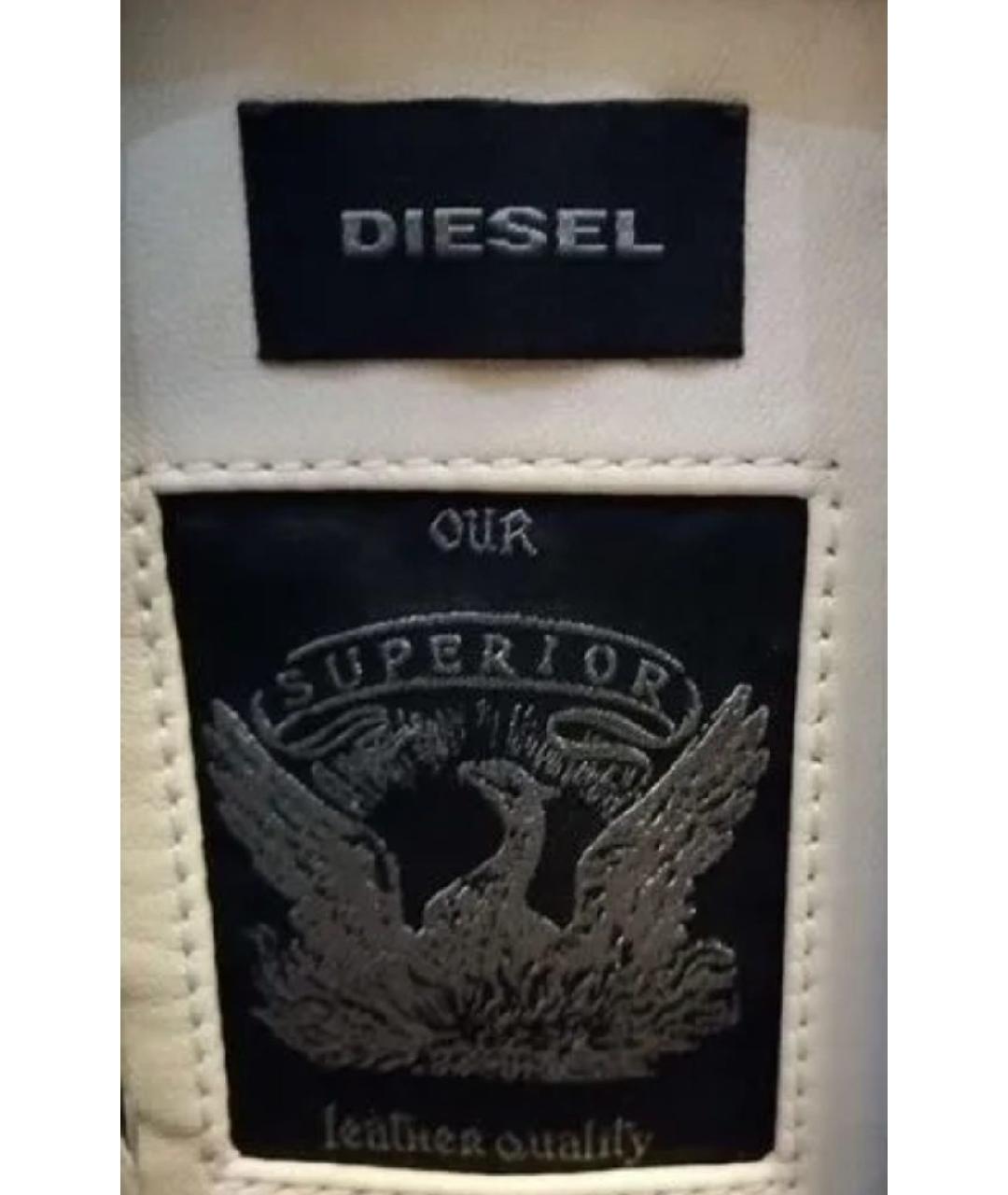 DIESEL Зеленая кожаная куртка, фото 8