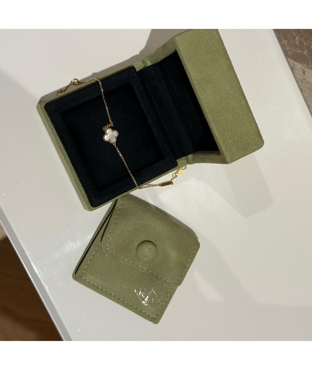 VAN CLEEF & ARPELS Белый браслет из желтого золота, фото 5
