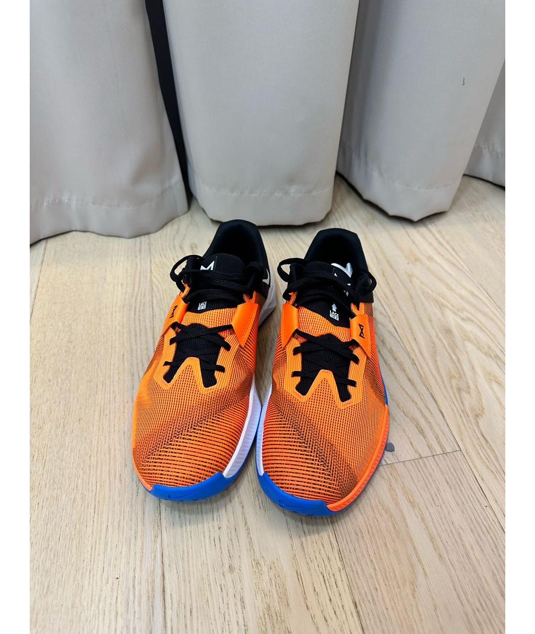 NIKE Оранжевое низкие кроссовки / кеды, фото 2
