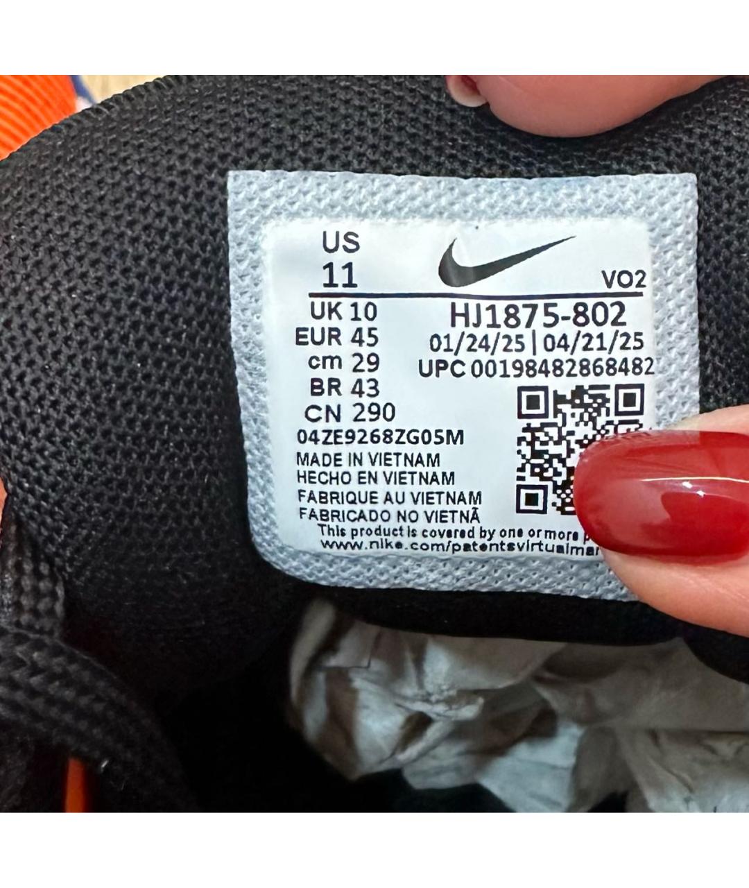 NIKE Оранжевое низкие кроссовки / кеды, фото 7