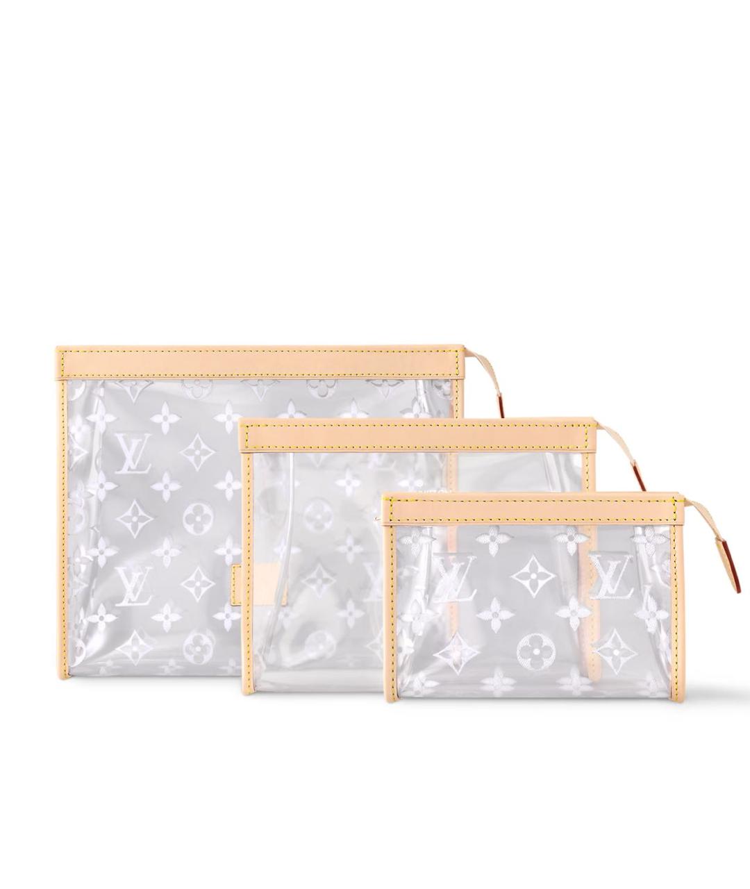 LOUIS VUITTON Белая косметичка, фото 4