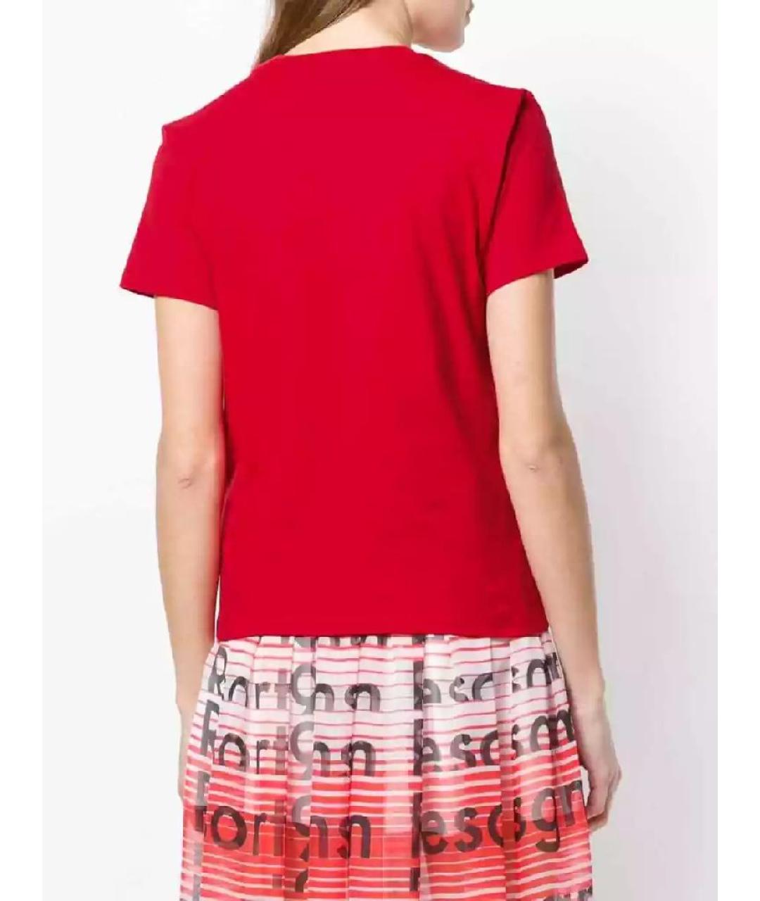 MSGM Красная хлопковая футболка, фото 5