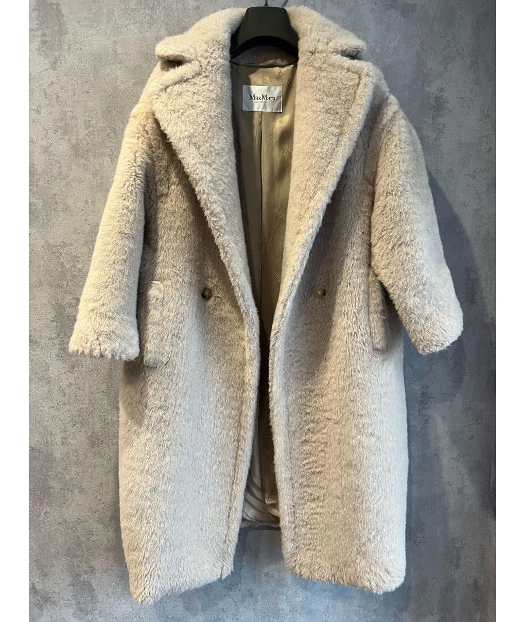 MAX MARA Бежевая меховая шуба, фото 2