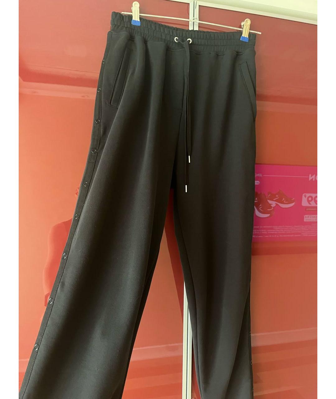3.1 PHILLIP LIM Черные хлопковые спортивные брюки и шорты, фото 4